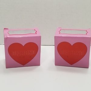 New Set of 2 Grin Studios Diamond Dig It Real Diamond Blind Box Valentine Heart